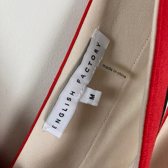 PREPPY ACADEMIA English Factory Varsity Stripe Dress – Country Club Style M NWOT - Picture 5 of 9